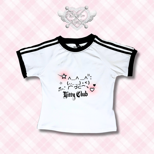 Kitty Club Baby Tee >⩊< 🐾