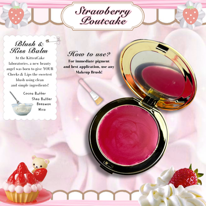 Strawberry Poutcake🍰 Blush & Kiss Balm